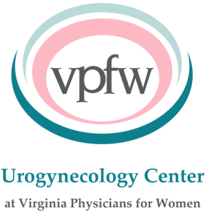 The Urogynecology Center at VPFW teal and pink logo with oval