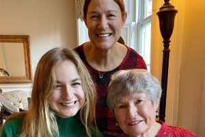 Dr. Julie Ladocsi with her mother and daughter fighting osteoporosis at any age