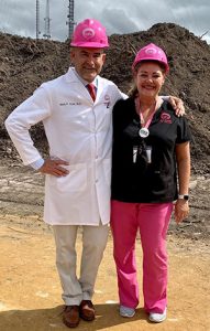 Dr. Mark Hyde and Nurse Jen Mann at Groundbreaking of VPFW Koger Center Headquarters