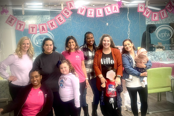 Prince George Mama and Baby Supplies Drive Group Shot of Villa and VPFW volunteers