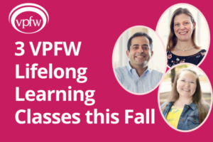 VPFW Lifelong Learning Classes this Fall - headshots of Dr. Kenley Neuman, Dr. Ramzi Aboujaoude, and Lauren Cook, N.P.