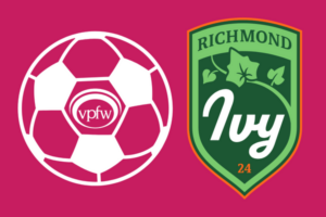 VPFW Richmond Ivy logos for sponsorship of home opener 2024