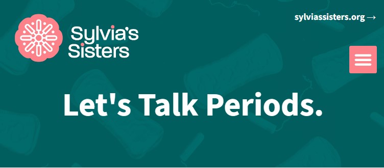 lets talk periods sylvias sisters logo and website header